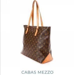 Authentic Louis Vuitton Cabas Mezzo w dust bag